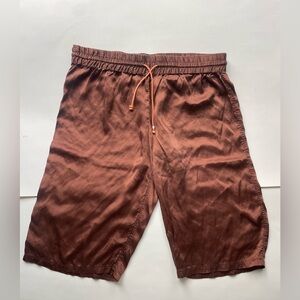 body by victoria silk Brown Drawstring Shorts